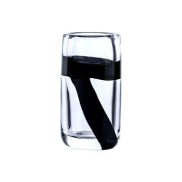 Venini - Vaso Cilindro cristallo nero