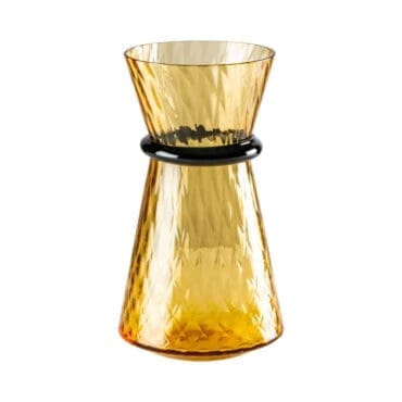 Venini - Vaso Tiara ambra orizzonte h46