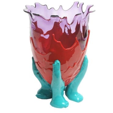 Corsi Design - Vaso Clear Extra Colour clear lilac matt red and turquoise XXL