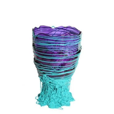 Corsi Design - Vaso Clear Special L clear purple and matt turquoise