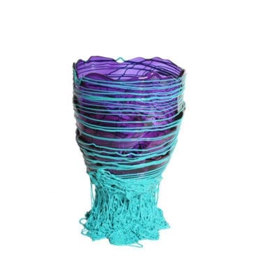 Corsi Design - Vaso Clear Special M clear purple and matt turquoise