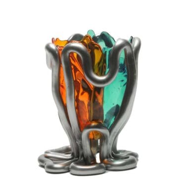 Corsi Design Vaso Indian Summer Extracolour L acqua trasparente arancione argento opaco Longho Design Palermo