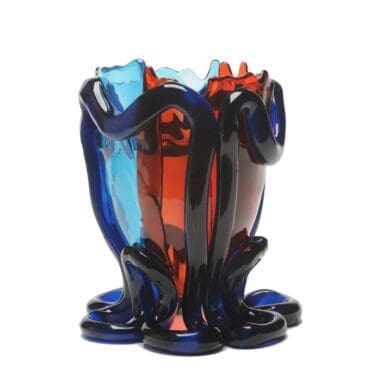 Corsi Design Vaso Indian Summer Extracolour L blu trasparente rubino scuro blu Longho Design Palermo