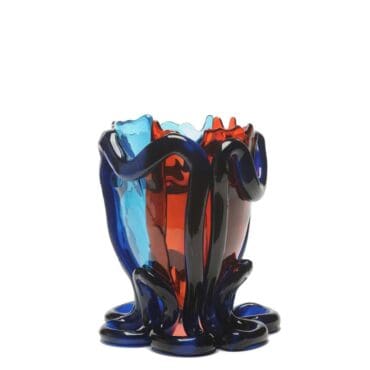 Corsi Design Vaso Indian Summer Extracolour M blu trasparente rubino scuro blu Longho Design Palermo