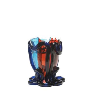 Corsi Design Vaso Indian Summer Extracolour S blu trasparente rubino scuro blu Longho Design Palermo