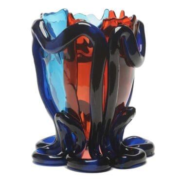 Corsi Design Vaso Indian Summer Extracolour XXL blu trasparente rubino scuro blu Longho Design Palermo