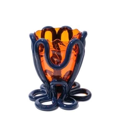 Corsi Design Vaso Indian Summer L arancione trasparente blu opaco Longho Design Palermo