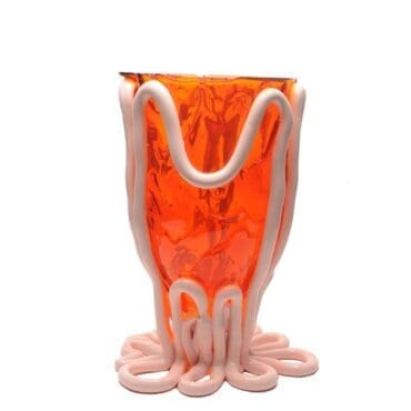 Corsi Design Vaso Indian Summer L arancione trasparente rosa pastello opaco Longho Design Palermo