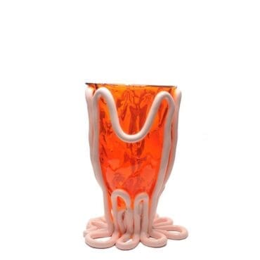 Corsi Design Vaso Indian Summer M arancione trasparente rosa pastello opaco Longho Design Palermo