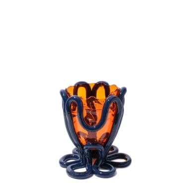 Corsi Design Vaso Indian Summer S arancione trasparente blu opaco Longho Design Palermo