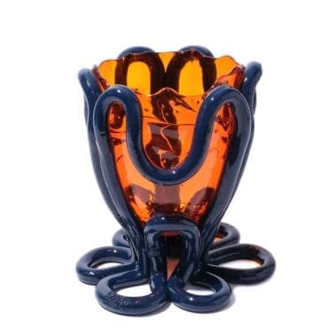 Corsi Design Vaso Indian Summer XL arancione trasparente blu opaco Longho Design Palermo