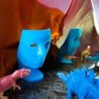 Driade -Miniatura Nemo Velluto turchese