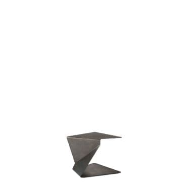 Fiam - Tavolino Sigmy h35 metallo nuvolato