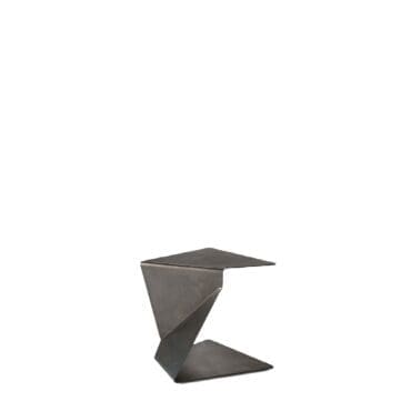 Fiam - Tavolino Sigmy h55 metallo nuvolato