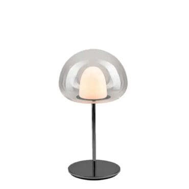 Fontana Arte - Lampada da tavolo Thea nero lucido fumè h60