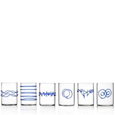 Ichendorf - Bicchieri Decò blu liquore assortiti set 6 pz