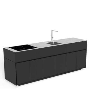 Talenti Cucina Tikal a tre moduli black Longho Design Palermo