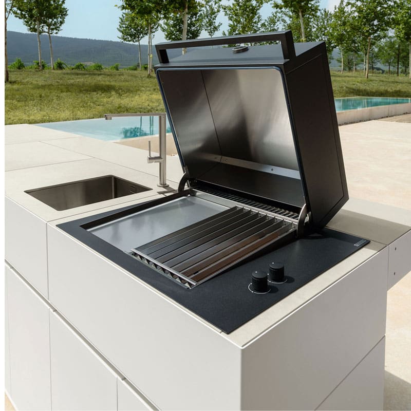 Talenti Cucina Tikal lavello e piano barbecue white Longho Design Palermo