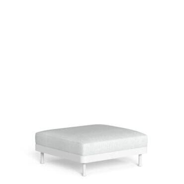 Talenti Pouf Slam white silver Longho Design Palermo