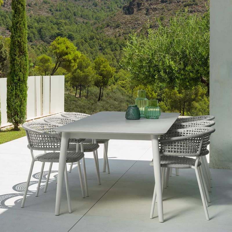 Talenti Tavolo da pranzo estendibile Moon Alu Full white Longho Design Palermo
