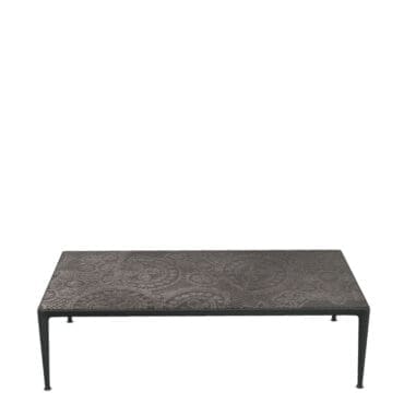 BeB Italia Tavolino rettangolare Mirto Outdoor top pietra lavica antracite 162x82 1 Longho Design Palermo