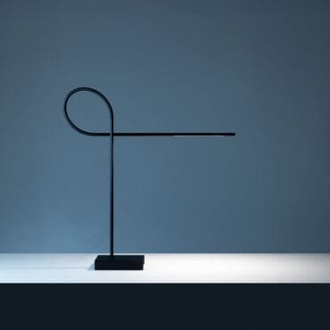 Davide Groppi Lampada da tavolo Ribbon nero Longho Design Palermo