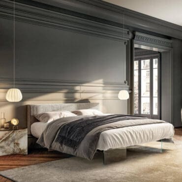 Lago - Letto Air 160x208 tessuto cat. B