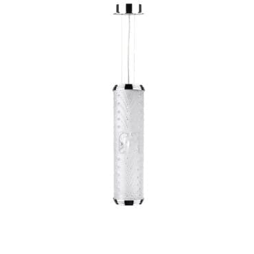 Lalique Lampada da soffitto Coutard cristallo cromo longho design palermo