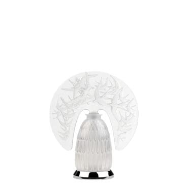 Lalique Lampada da tavolo Hirondelles cristallo longho design palermo