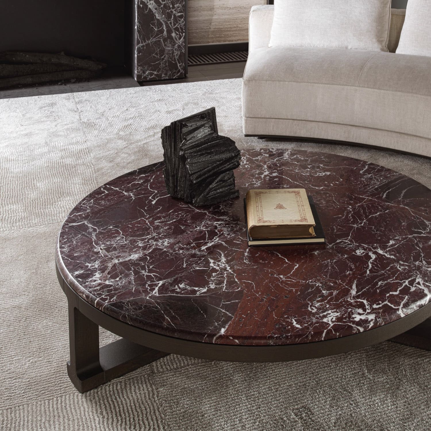 Molteni Tavolino Fonte d120 piano marmo opaco LONGHO