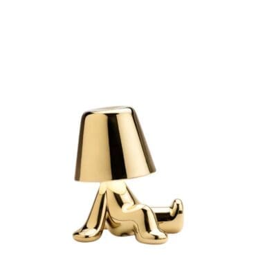 Qeeboo - Lampada Bob Golden Brothers oro LED