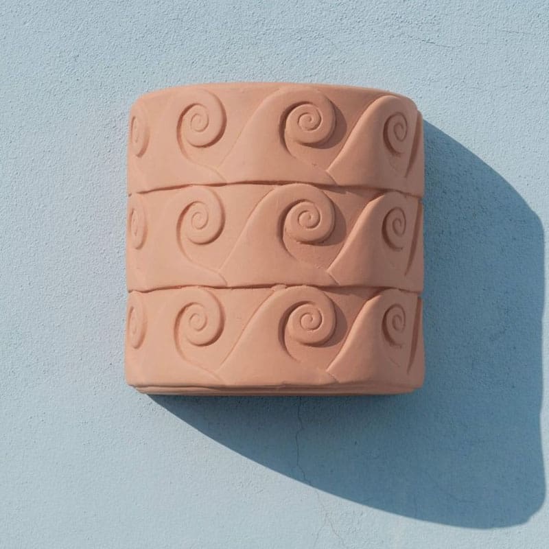 Seletti Vaso da parete Magna Graecia Onde terracotta 1 Longho Design Palermo