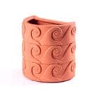 Seletti Vaso da parete Magna Graecia Onde terracotta 3 Longho Design Palermo