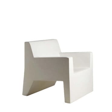 Vondom - Poltrona Lounge Jut polietilene bianco