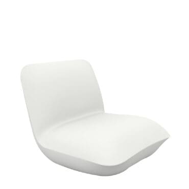 Vondom - Sedia Lounge Pillow polietilene bianco