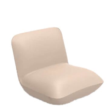 Vondom - Sedia Lounge Pillow polietilene crema