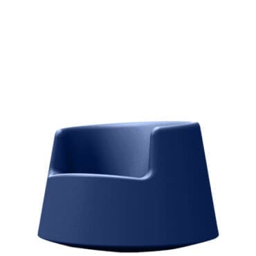 Vondom - Sedia a dondolo Roulette polietilene notte blu