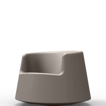 Vondom - Sedia a dondolo Roulette polietilene tortora