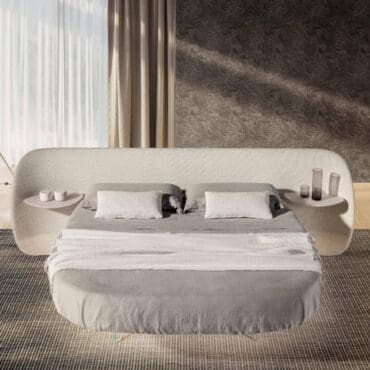 Lago - Letto Roundy Air 2895 tessuto cat.B