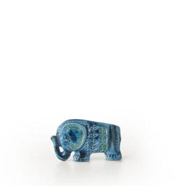 Bitossi Ceramiche - Figura Elefante Rimini blu L15