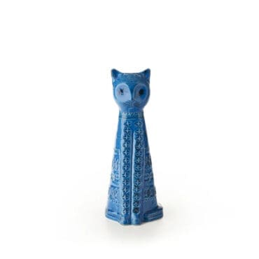 Bitossi Ceramiche - Figura di Gatto Egizio Rimini blu