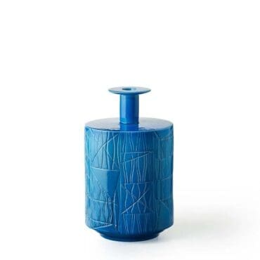Bitossi Ceramiche - Vaso A Guadalupe blu H38
