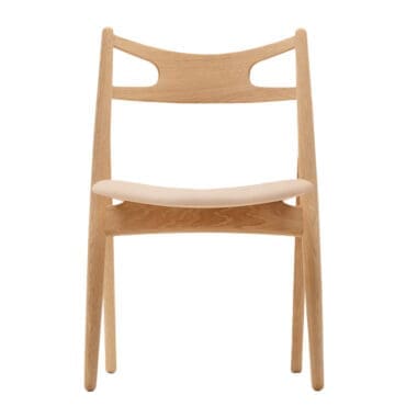 Carl Hansen & Søn - Sedia CH29P Sawbuck rovere olio pelle Sif 90