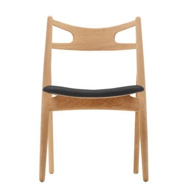 Carl Hansen & Søn - Sedia CH29P Sawbuck rovere olio pelle Thor 301