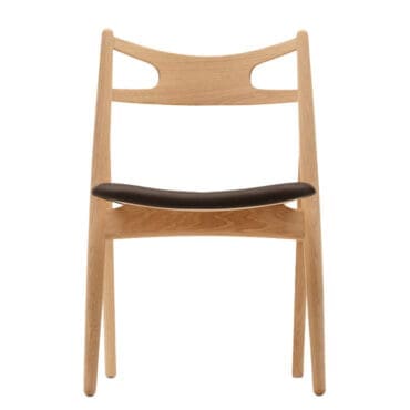 Carl Hansen & Søn - Sedia CH29P Sawbuck rovere olio pelle Thor 306