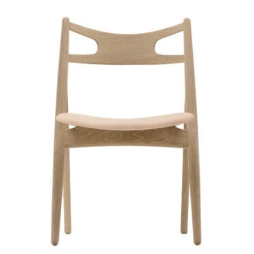 Carl Hansen & Søn - Sedia CH29P Sawbuck rovere sapone pelle Sif 90