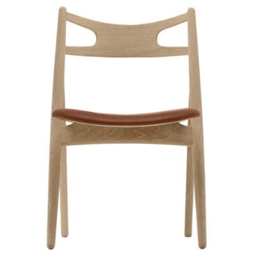 Carl Hansen & Søn - Sedia CH29P Sawbuck rovere sapone pelle Thor 307
