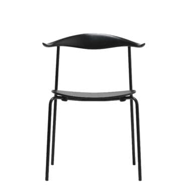 Carl Hansen & Søn - Sedia CH88T faggio nero acciaio verniciato a polvere nera