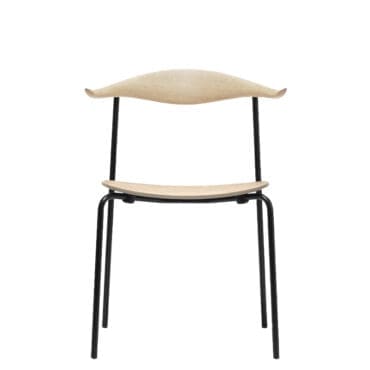 Carl Hansen & Søn - Sedia CH88T rovere olio bianco acciaio verniciato a polvere nera