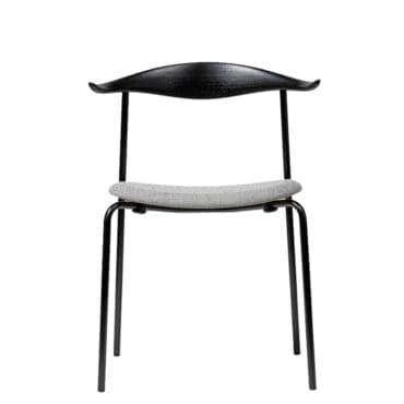 Carl Hansen & Søn - Sedia CH88P rovere olio acciaio verniciato nero tessuto Fiord 151